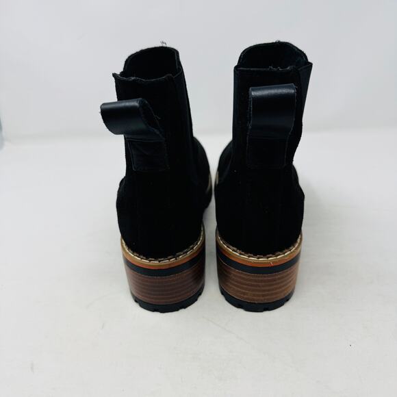 Bertuchi Suede Lug Sole Chelsea Boots Brown Ankle Pull-On Womens Size 9.5 - Picture 6 of 12